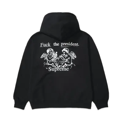 Supreme President Hooded Sweatshirt "Black"