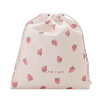 GELATO PIQUE Kids Drawstring Bag L "Pink"