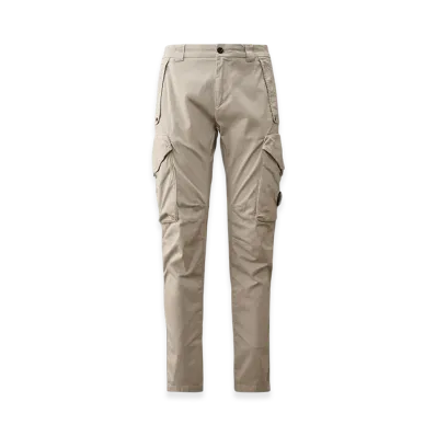 C.P. Company Stretch Sateen Ergonomic Lens Utility Pants "Drizzle Grey"