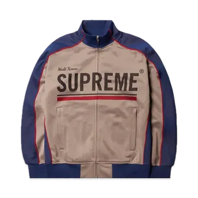 Supreme World Famous Jacquard Track Jacket "Blue"
