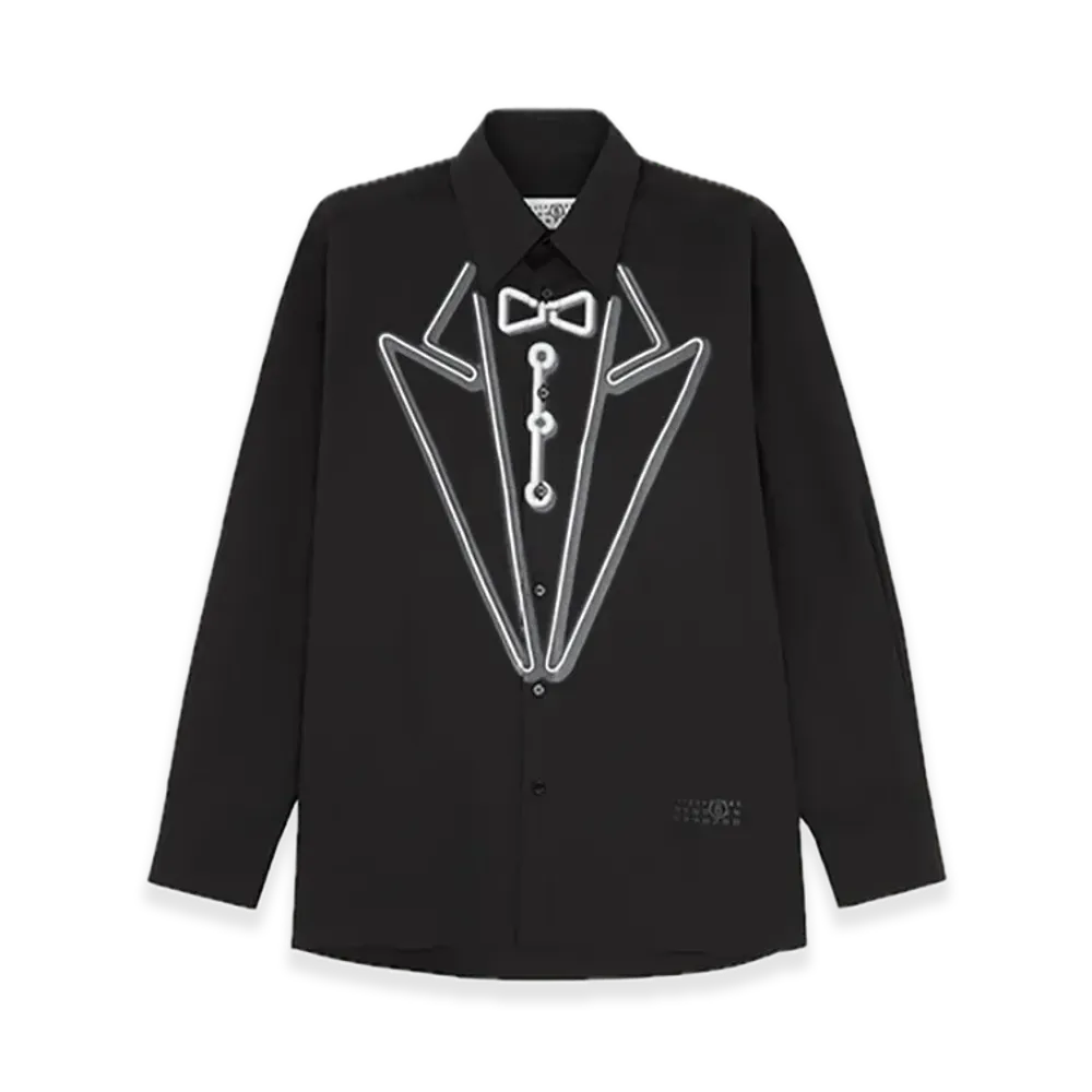 MM6 Maison Margiela Cotton Poplin Shirt "Black"