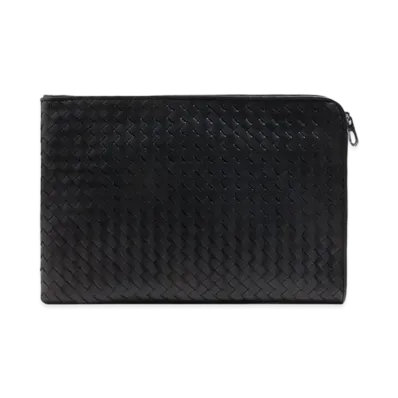 Bottega Veneta Lambskin Clutch Bag "Black"