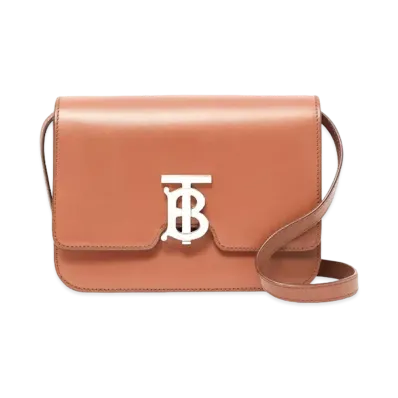 Burberry Small Leather TB Bag "Malt Brown"