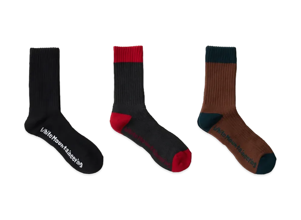 White Mountaineering x Dickies 3 Socks Pack "Multi"