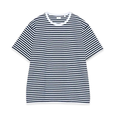 nanamica Coolmax Stripe Jersey Tee "Navy/White"