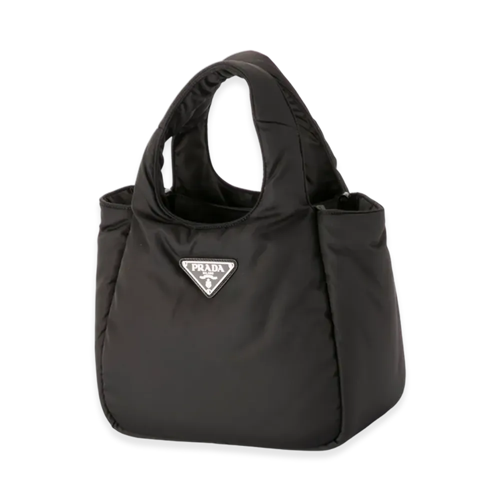 PRADA Tessuto Soft Padded Sm Tote "Black"