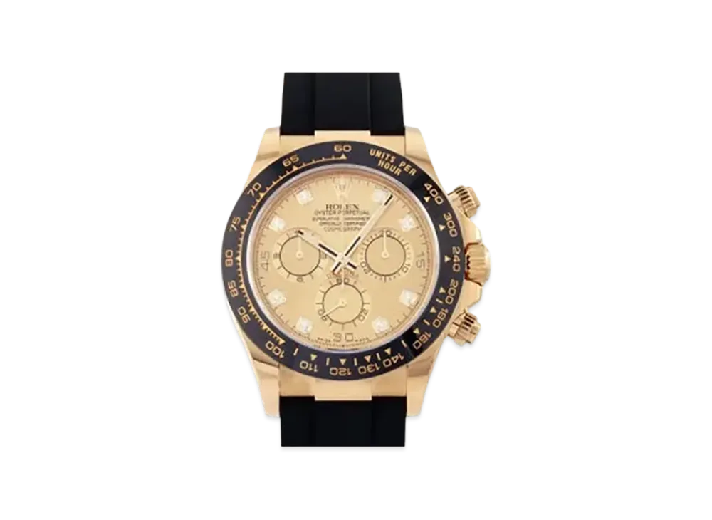 ROLEX Cosmograph DAYTONA Champagne Gold Dial 8P Diamonds 116518LNG