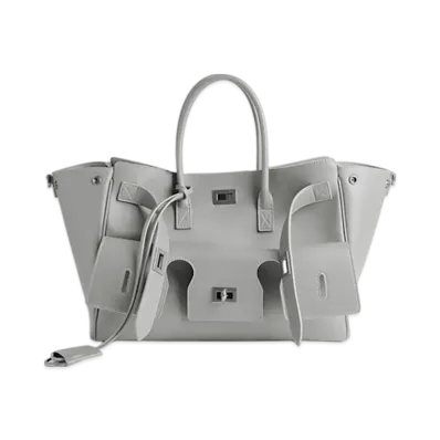 BALENCIAGA Bel Air Carry All Bag Small "Cloud Gray"
