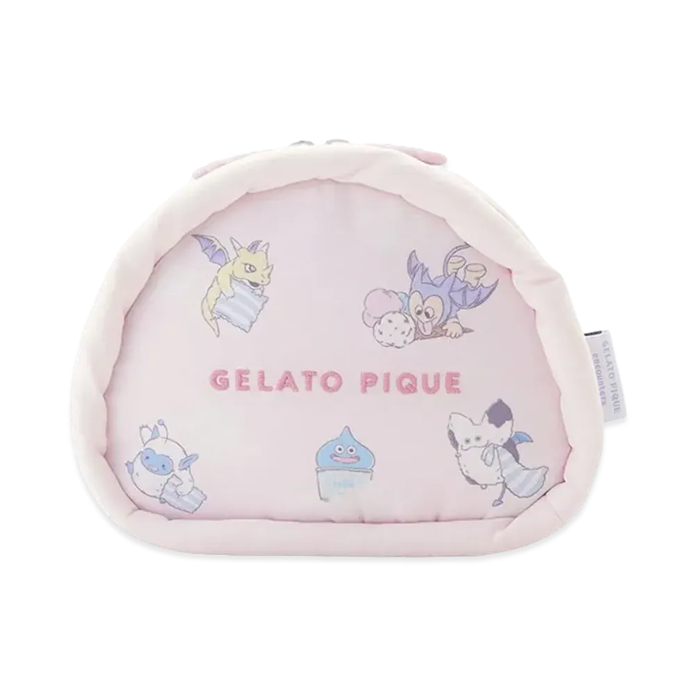 GELATO PIQUE x DRAGON QUEST Allover Pattern Pouch "Pink"