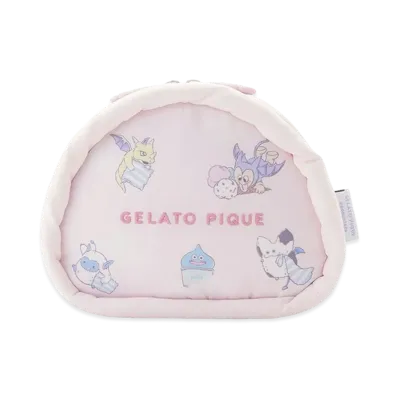 GELATO PIQUE x DRAGON QUEST Allover Pattern Pouch "Pink"