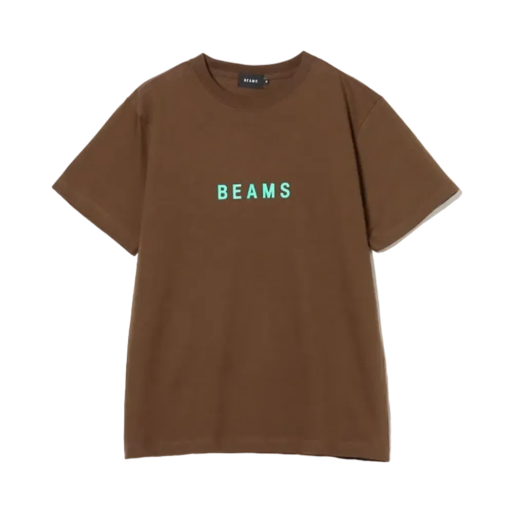 BEAMS Logo T-shirt 24SS "Brown"