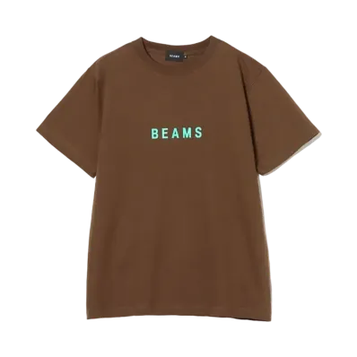 BEAMS Logo T-shirt 24SS "Brown"