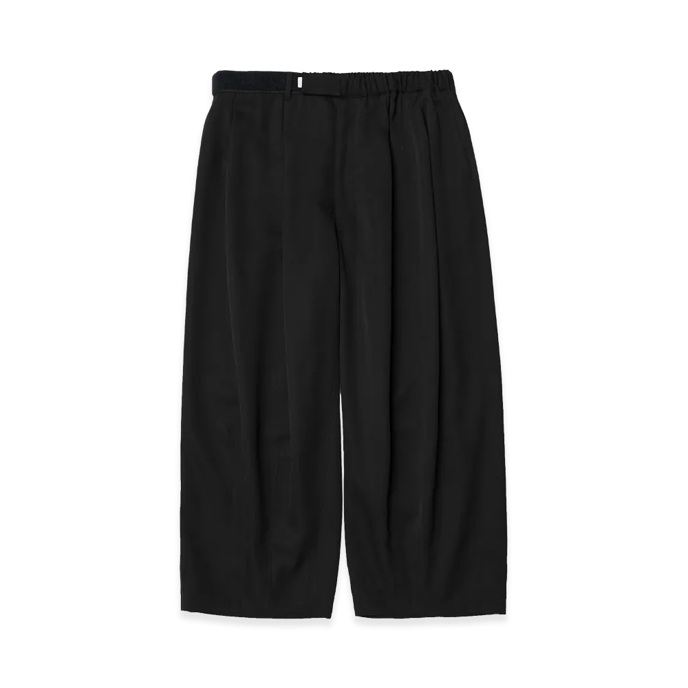Graphpaper x is-ness Scale off Wool Balloon Chef Pants "Black"