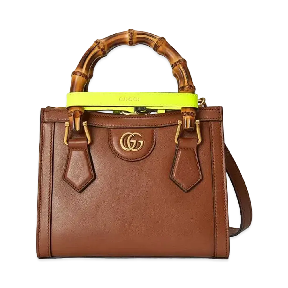 GUCCI Diana Mini Tote Bag "Brown"