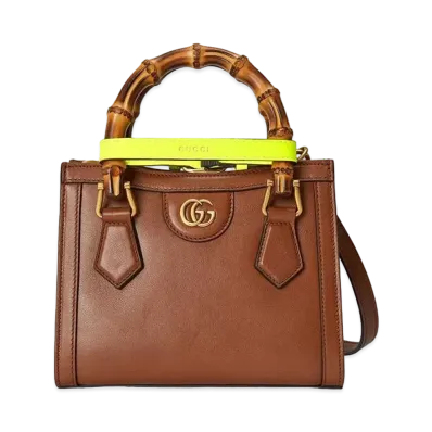 GUCCI Diana Mini Tote Bag "Brown"