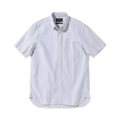 BEAMS B.D. Short Sleeve Candy Stripe "Blue"