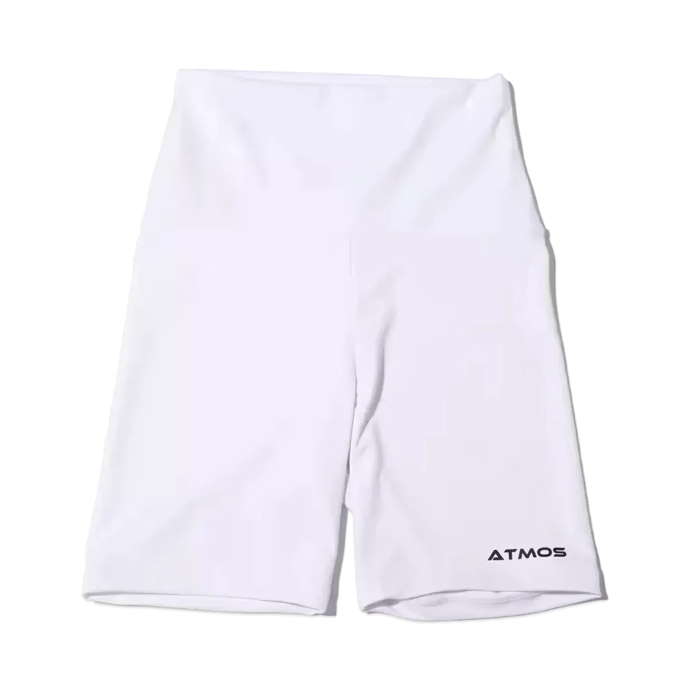 atmos pink Logo Biker Pants "White"