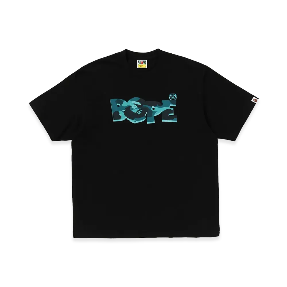 A BATHING APE Bape Logo Relaxed Fit Tee "Black"