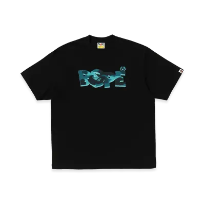 A BATHING APE Bape Logo Relaxed Fit Tee "Black"