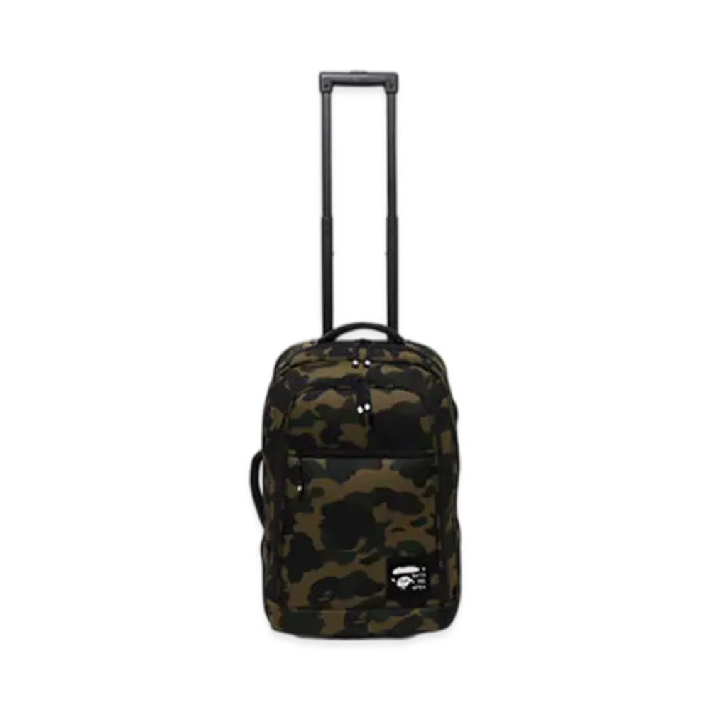 A BATHING APE 1St Camo Cordura Travel Luggage "Green"