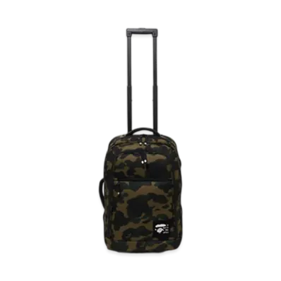 A BATHING APE 1St Camo Cordura Travel Luggage "Green"