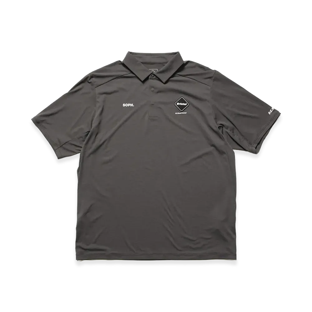 F.C.Real Bristol S/S Tech Polo "Charcoal Gray"