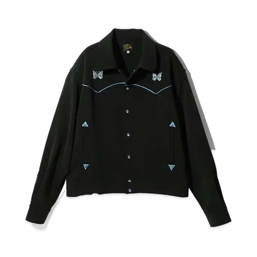 Needles Piping Cowboy Jacket - PE/PU Double Cloth "Black"
