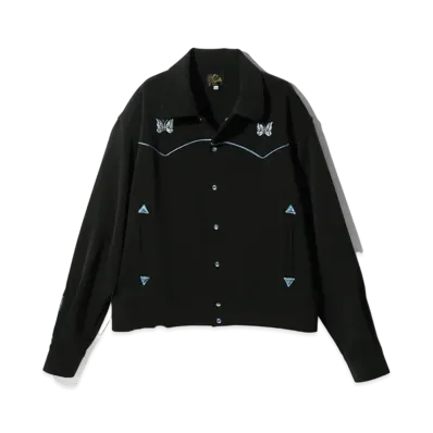 Needles Piping Cowboy Jacket - PE/PU Double Cloth "Black"