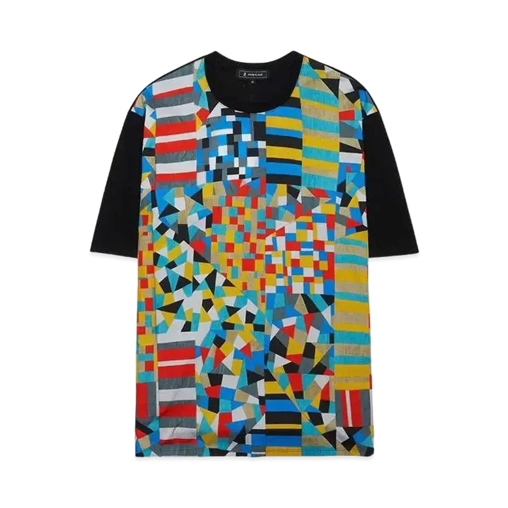 ANREALAGE PATCHWORK PRINT BROAD T-SHIRT "COLORFL"