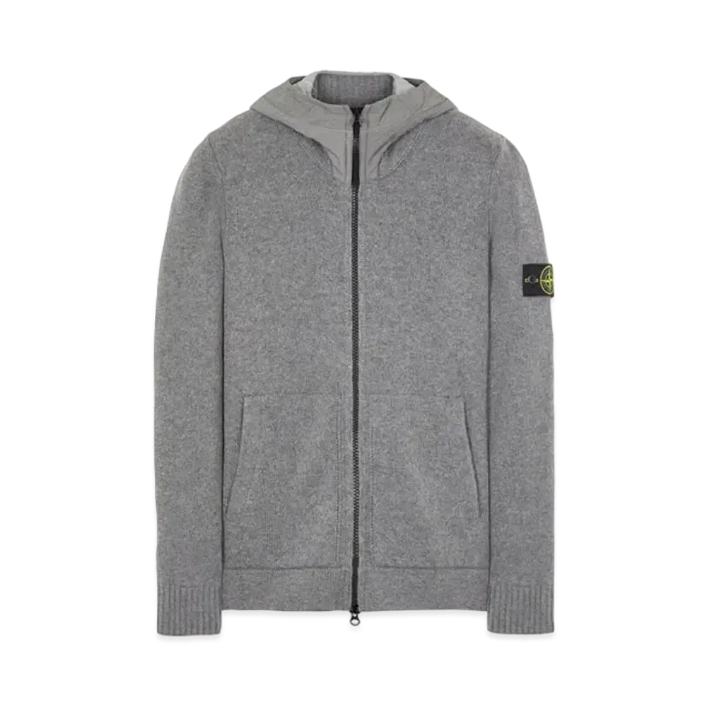 Stone Island 531A3 LAMBSWOOL WITH NASLAN HOOD "Grey"