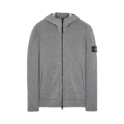 Stone Island 531A3 LAMBSWOOL WITH NASLAN HOOD "Grey"