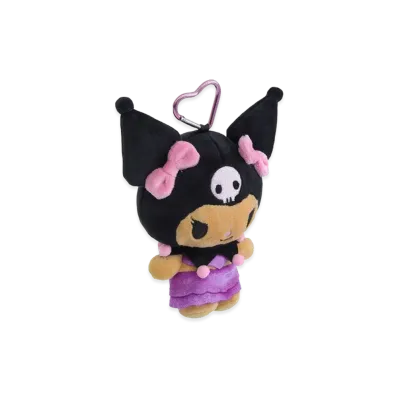 Sanrio Women's Suntan Mascot Pouch Kuromi "Purple"