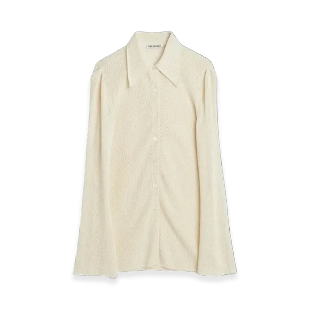 OUR LEGACY Women's Hollow Shirt "Ecru Sparse Cotton"
