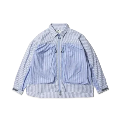 CMF OUTDOOR GARMENT Covered Shirts "Blue Stripe"