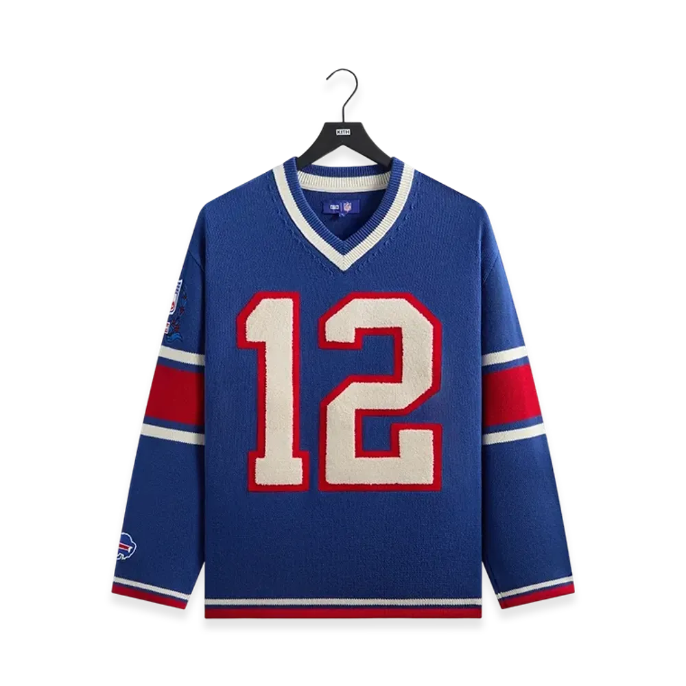 Kith x the NFL Buffalo Bills V-Neck Beau Knit Sweater "Current"