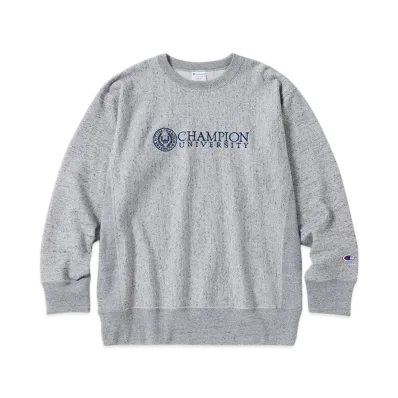 Champion Reverse Weave Crew Neck Sweatshirt 24FW "Oxford Gray"