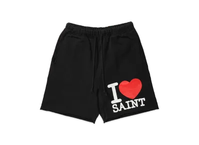SAINT Mxxxxxx Sweat Shorts I Love Saint "Black"