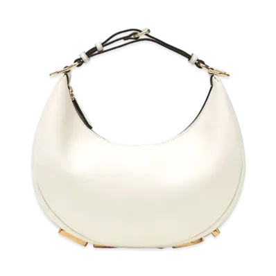 FENDI Fendigraphy Small Leather Bag "White"