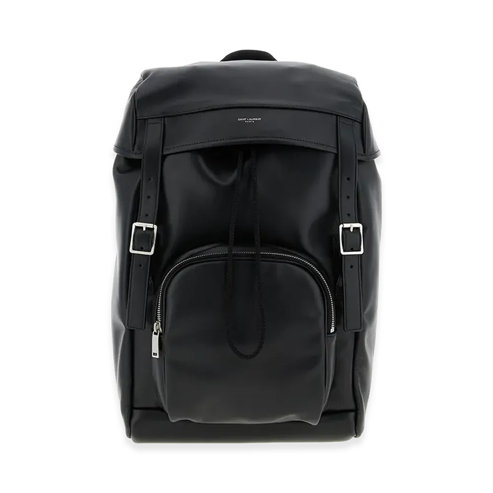 Saint Laurent Leather Backpack "Black"