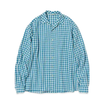 AURALEE Airy Smooth Cashmere Shirt Blouson "Light Blue"