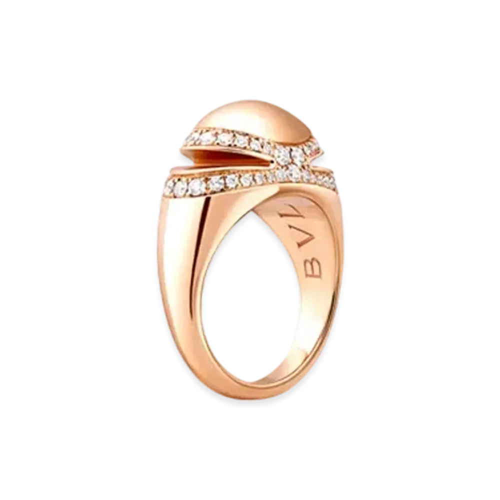 BVLGARI Cabochon Ring "Pink Gold"