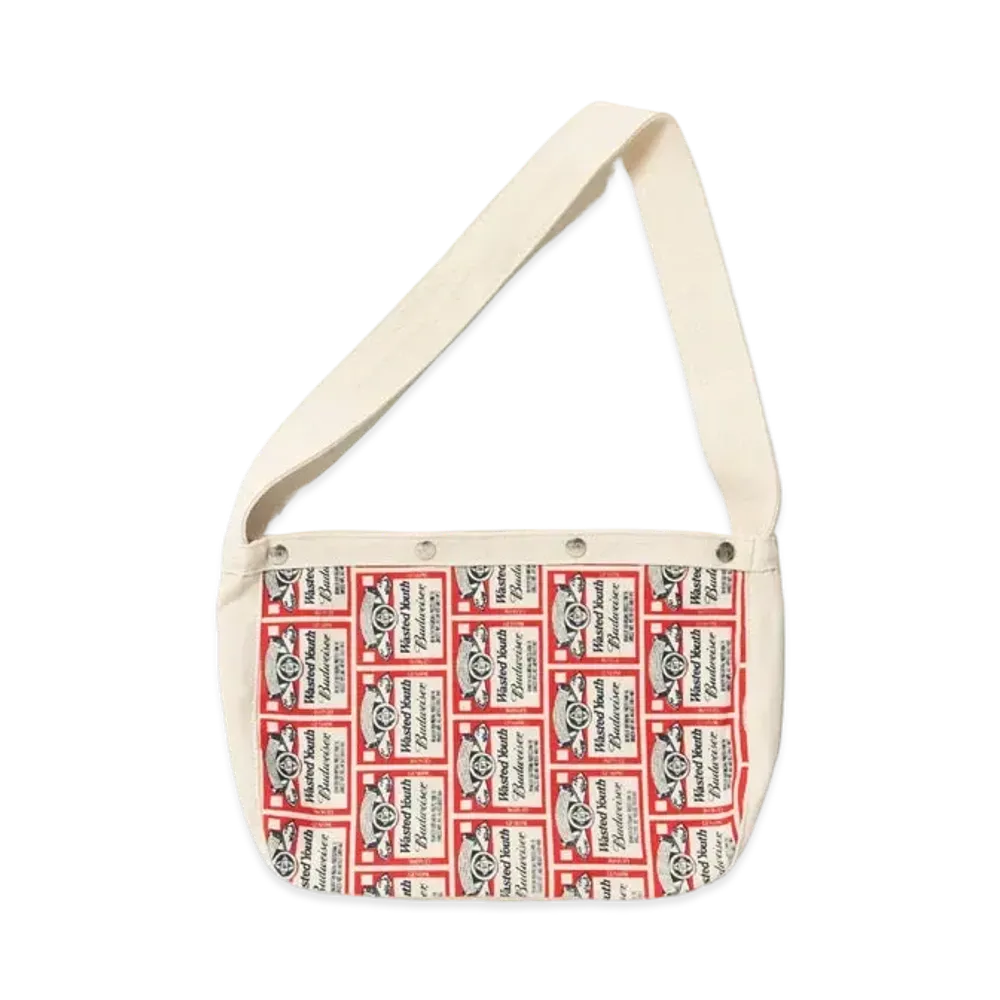 Wasted Youth x Budweiser WYxBW PAPERBOY BAG "White" / VERDY
