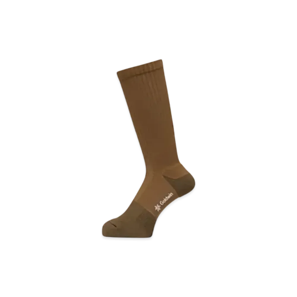 Goldwin Paper Fiber Arch Support Pile Mid Cut Socks (C3 Fit/Unisex) "Brown Gold"