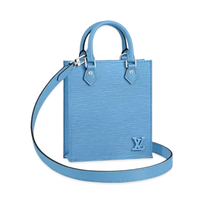 Louis Vuitton Petit Sac Plat Epi Leather "Bleuet"