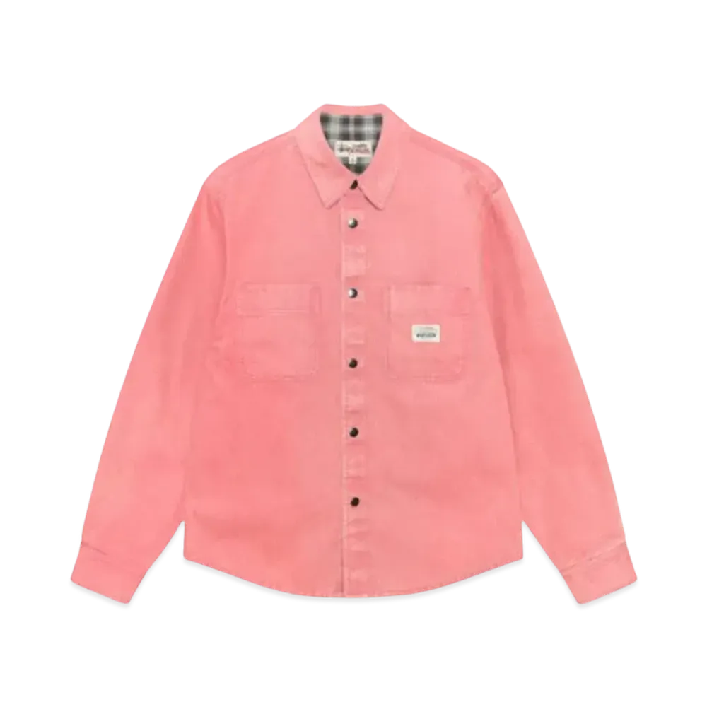 Stussy Heavy Washed Canvas Shirt "Berry"