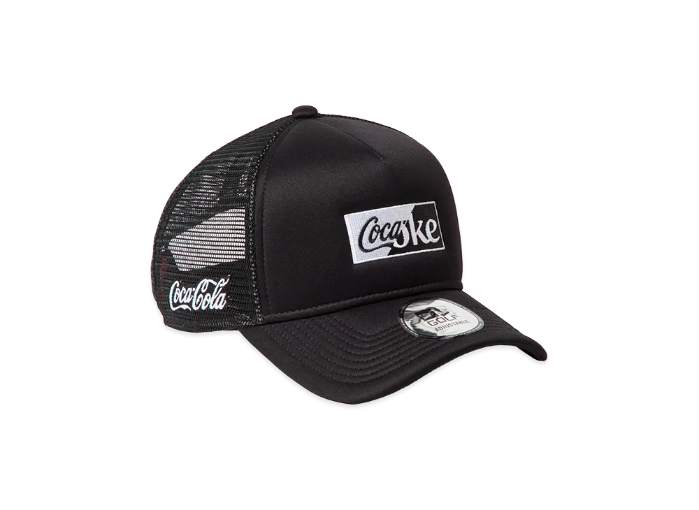 NEW ERA x Coca-Cola 9Forty A-Frame Trucker Golf "Black"