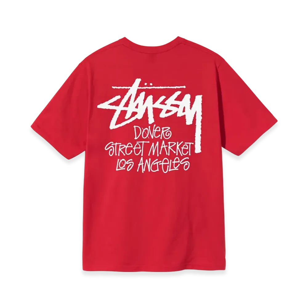 Stussy Stock DSM Los Angeles Tee "Red"