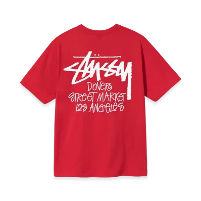 Stussy Stock DSM Los Angeles Tee "Red"