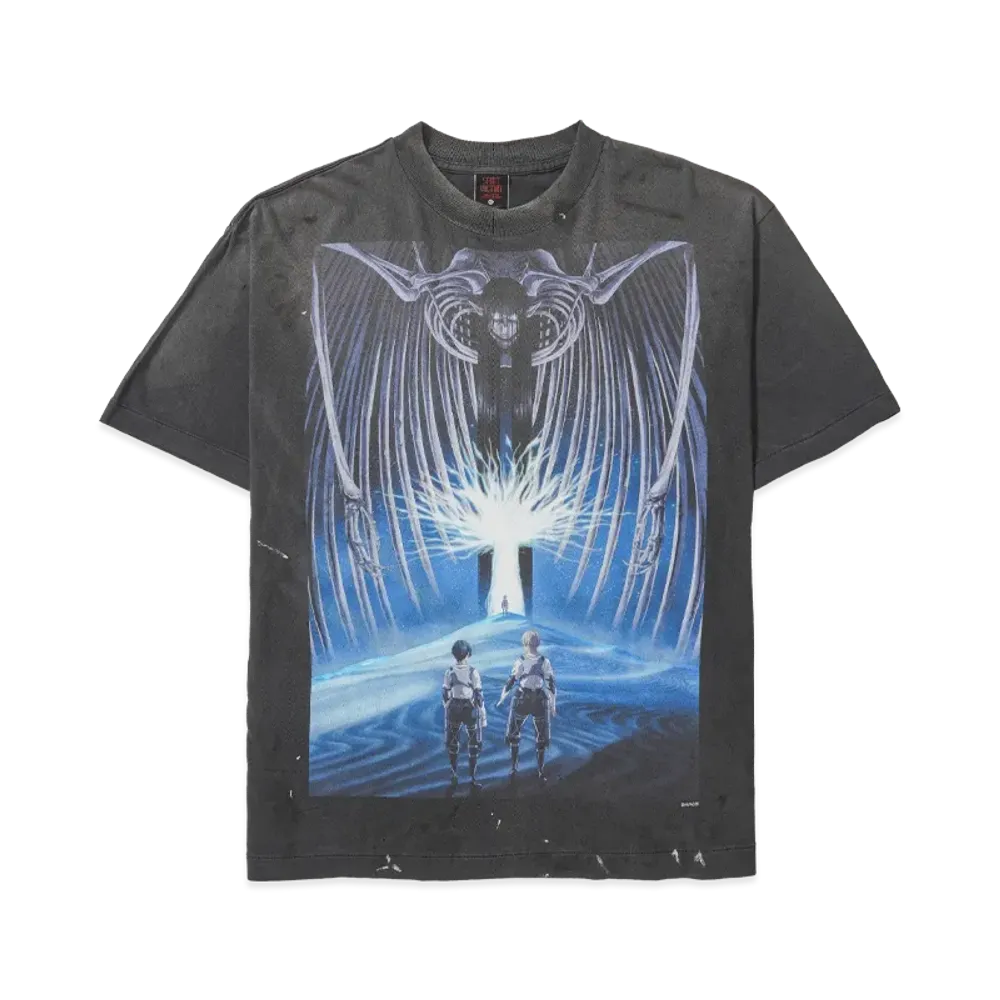 SAINT Mxxxxxx x Attack On Titan AOT SS Tee "Black"