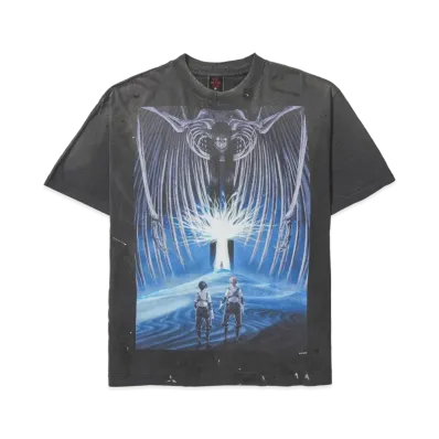 SAINT Mxxxxxx x Attack On Titan AOT SS Tee "Black"